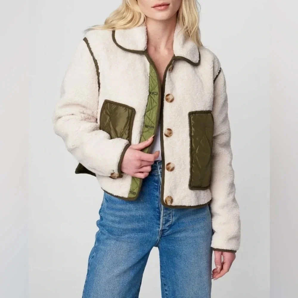 NWT Anthropologie Blank NYC Sherpa Jacket